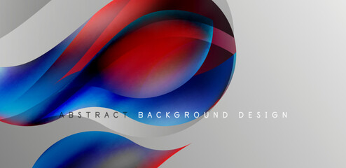 Elegant waves and flowing fluid abstract background. Template for covers, templates, flyers, placards, brochures, banners
