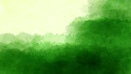 Abstract green watercolor vector background