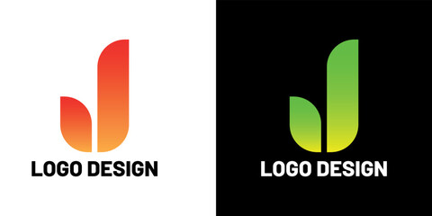 J letter logo design in adobe illustrator