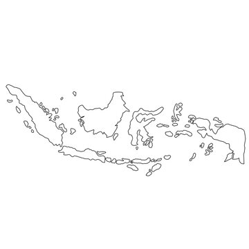 Republic of Indonesian map