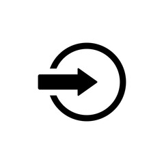 Log-in icon vector design templates