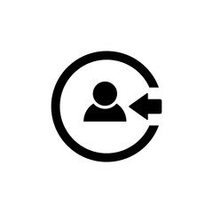 Log-in icon vector design templates