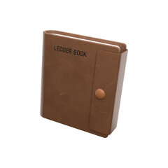 ledger book 3d icon illustration, isolated