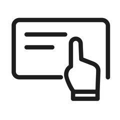 Invoice hand Select icon
