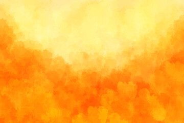 Abstract orange watercolor texture vector background