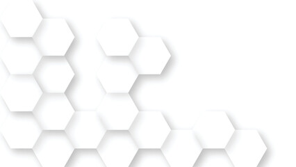 Hexagonal White Background