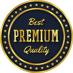 Gold and silver luxury retro badge. Premium-quality vector badges luxury black label. Quality label with a gold seal. Premium badge medal with genuine gold stamp. Gold label retro vintage collection 