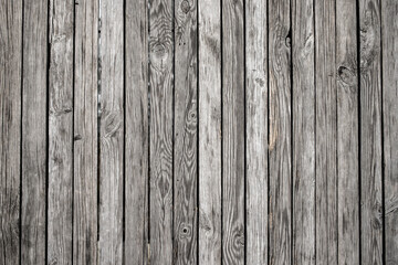 Old gray wooden fence, background texture.