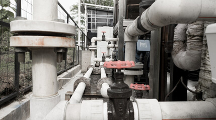 Installation of hot water piping lines in the chiller and boiler industry.