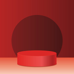 3d background products red podium, Product Prodium, Stand product, valentine, Chinese new year