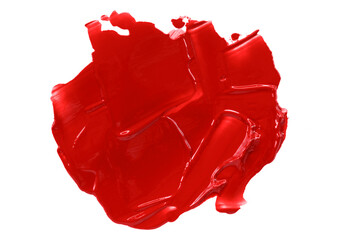 red shiny brush isolated on transparent background red watercolor png