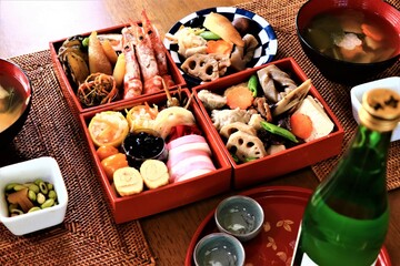 日本のお正月（手作りのおせち料理）