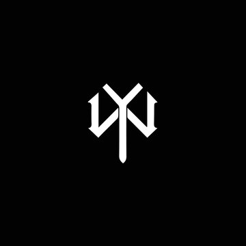 WY YW Logo Design, Creative Minimal Letter YW WY Monogram