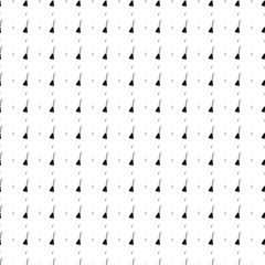 Square seamless background pattern from geometric shapes are different sizes and opacity. The pattern is evenly filled with big black broom symbols. Vector illustration on white background