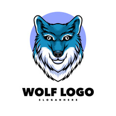 wolf head vector