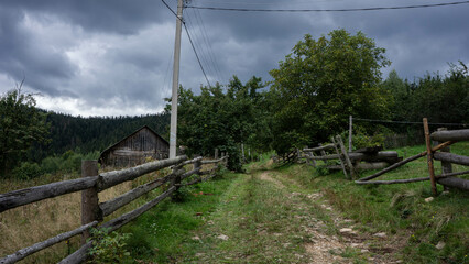 Fototapeta na wymiar Ukrainian Carpathian Mountains Nature