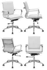 Fototapeta premium Office computer chair. Isolated from the background. View from different sides