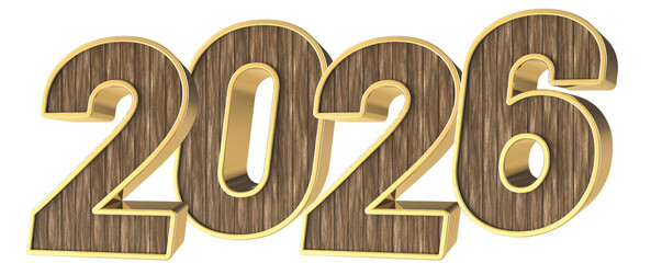 Happy New Year Number 3D