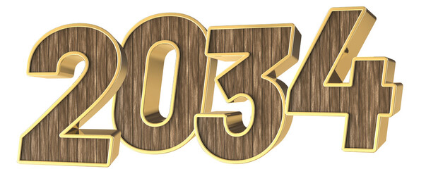 Happy New Year Number 3D