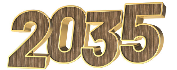 Happy New Year Number 3D