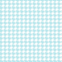 Houndstooth seamless pattern, blue and white can be used in decorative designs. fashion clothes Bedding sets, curtains, tablecloths, notebooks, gift wrapping paper