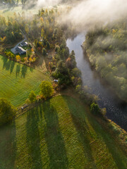 river in autumn