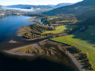 aerial view of lake garda