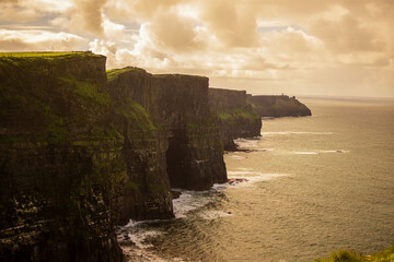 Cliffs of Moher, cliff in Ireland on the Atlantic Ocean.