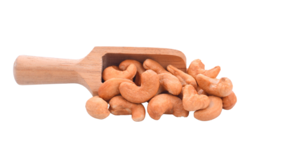 Roasted cashew nut isolated transparent png