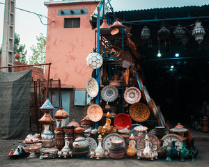 Moroccan street tajine vendor