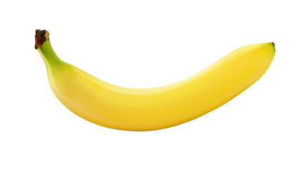 Banana realistic. Ripe fruit isolated. Png