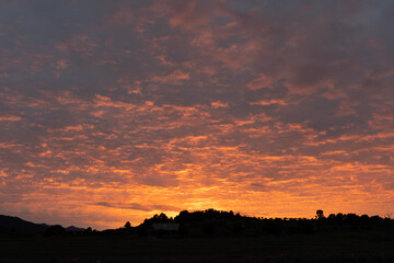 Obraz premium sunset over the mountains