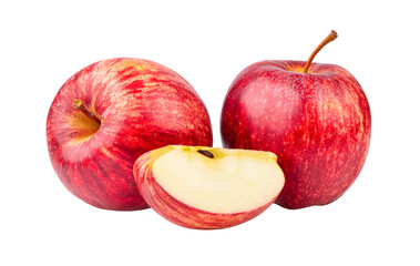 red apple isolated on transparent png