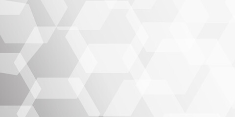 Abstract background with Hexagons and Triangles Seamless Pattern and geometric in vector design .Science Technologic Hexagonal Pattern Light Conceptual Illustration and website banner and graphic art