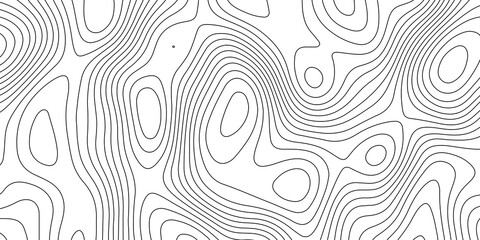 Topographic map background geographic line map with elevation assignments. Modern design with White background with topographic wavy pattern design.paper texture Imitation of a geographical map shades