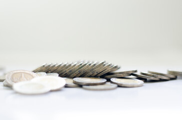 coin on white background.