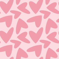seamless pattern with hearts valentine background