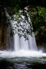 Naklejka premium waterfall in mountains nature