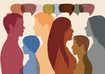 A social network for communication and discussion within a community. Group meeting or teamwork forum. 