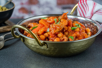 Lamb, carrot and chickpea tajine