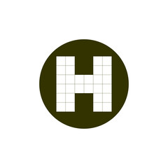 Obraz premium H logo