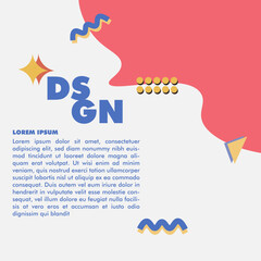 social media template minimalism design flat