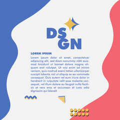 social media template minimalism design flat