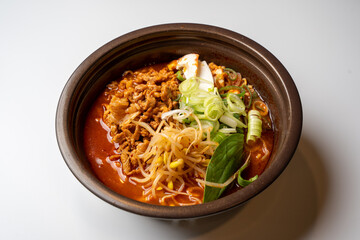 korean ramen and noodles