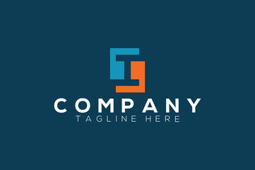 Modern letter I logo design template. Business technology and technology logo design.