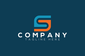 Modern letter S logo design template. Business technology and technology logo design.