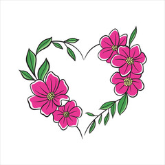 background with pink flowers