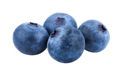 Fresh blueberry  isolated on transparent png