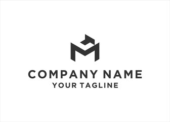 letter mc logo design vector illustration template