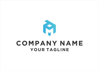 letter md logo design vector illustration template